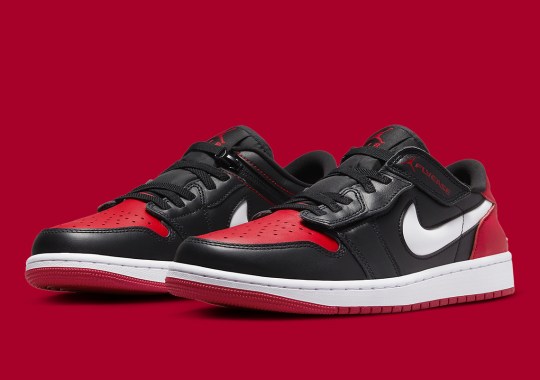The Air Jordan 1 Low FlyEase Appears In A “Bred” Reminiscent Colorway