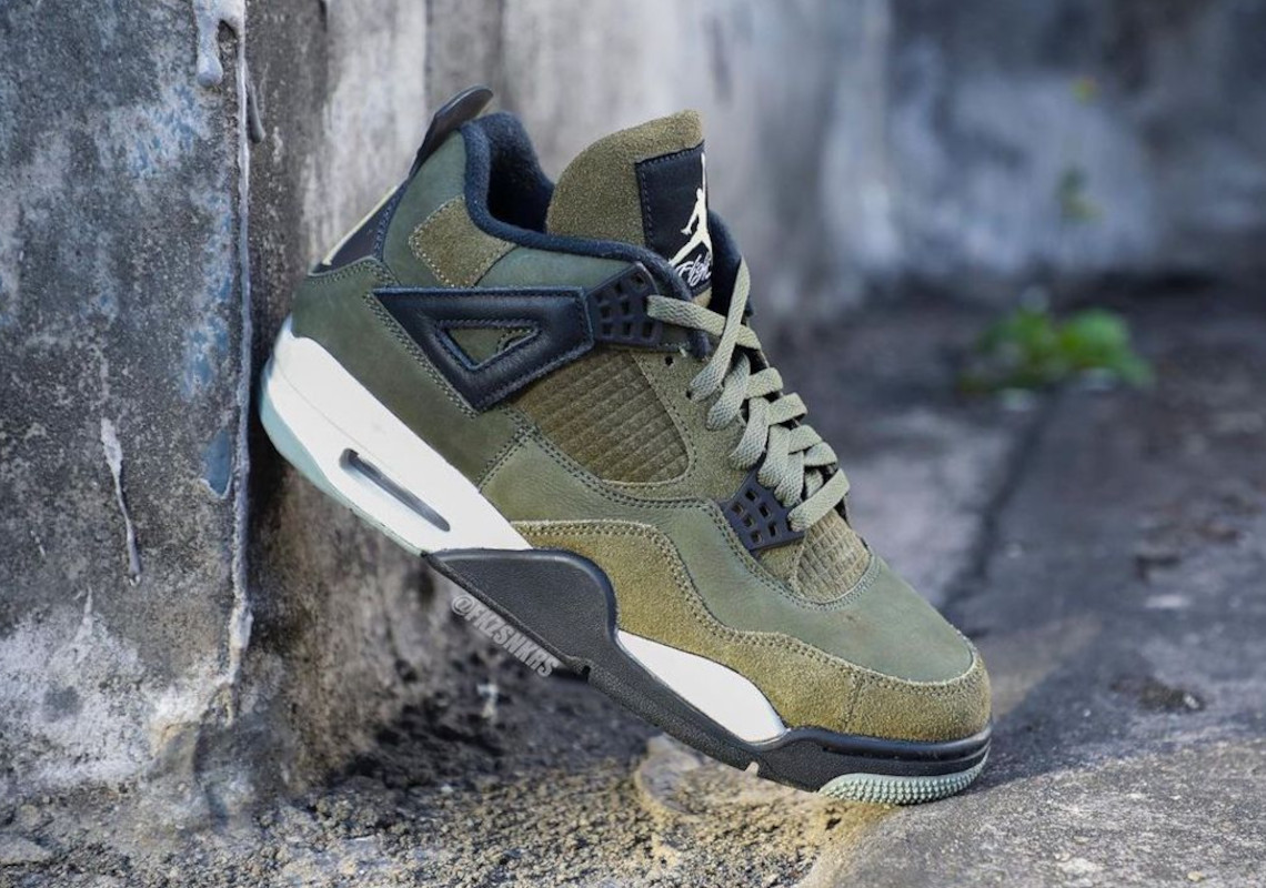 Air Jordan 4 Craft "Medium Olive" Rumored To Release For Holiday 2023