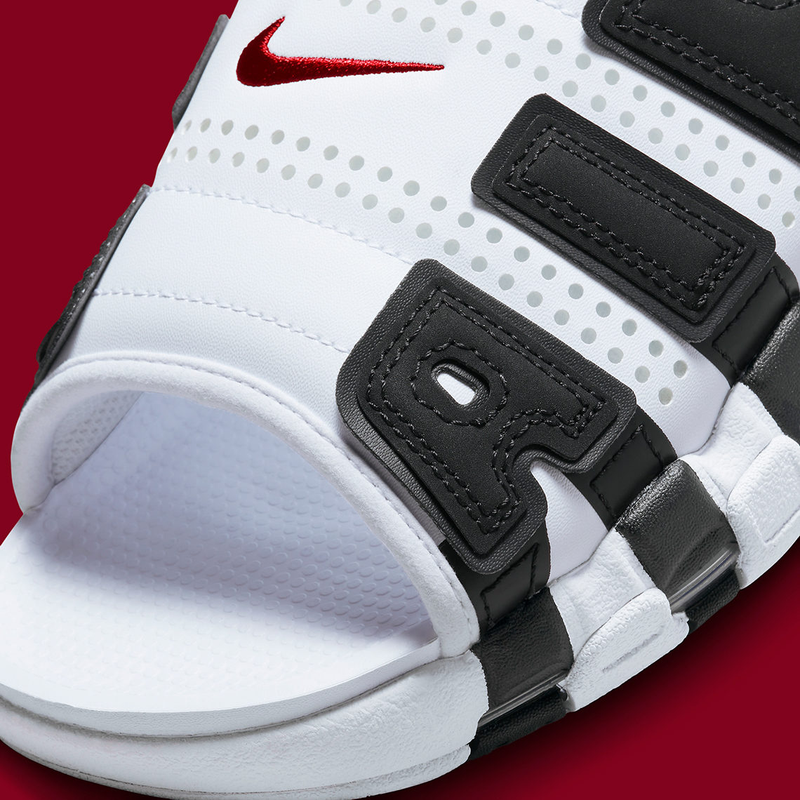 ⭐ Nike Air More Uptempo Slide Men's 14 Black White Sneaker