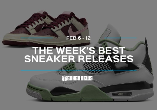 Releasing This Week: AJ4 "Oil Green," Question Mid "Yellow Toe," And Valentine's Day Nikes