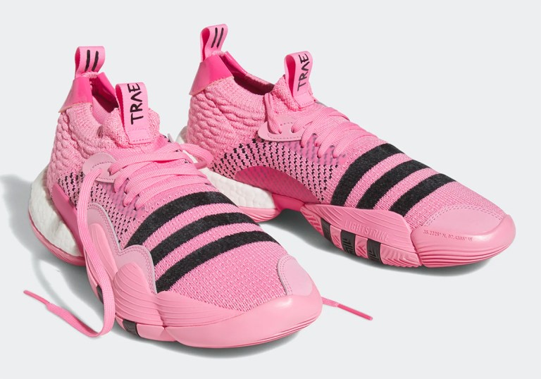 Adidas Trae Young 2 Pink Bliss Sneakers Size 9.5 Adidas Trae Young 2 Basketball Shoes M-9.5 / W-10.5 Bliss  main image 3