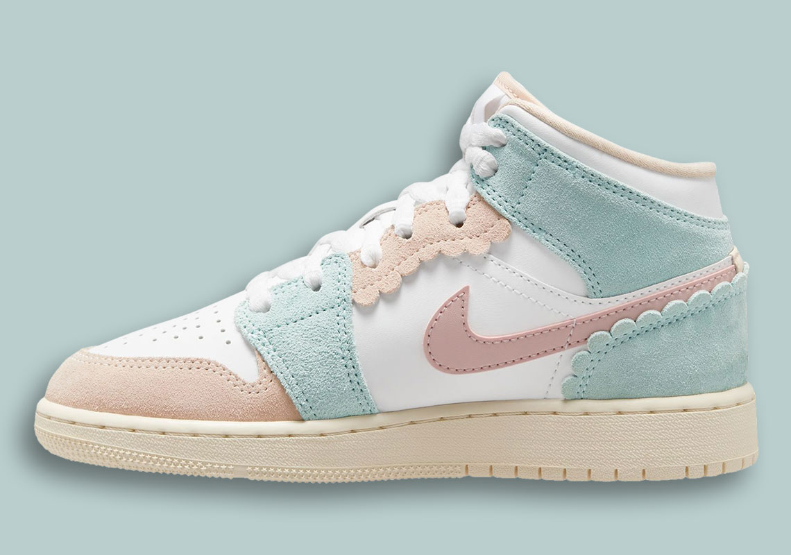 Air Jordan 1 Mid GS Pink Aqua DZ5361 