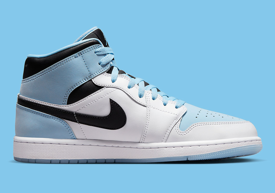 Jordan 1 mid outlet blue white