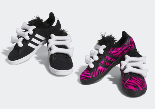 Jeremy Scott adidas superstar boost on feet and toes back pack