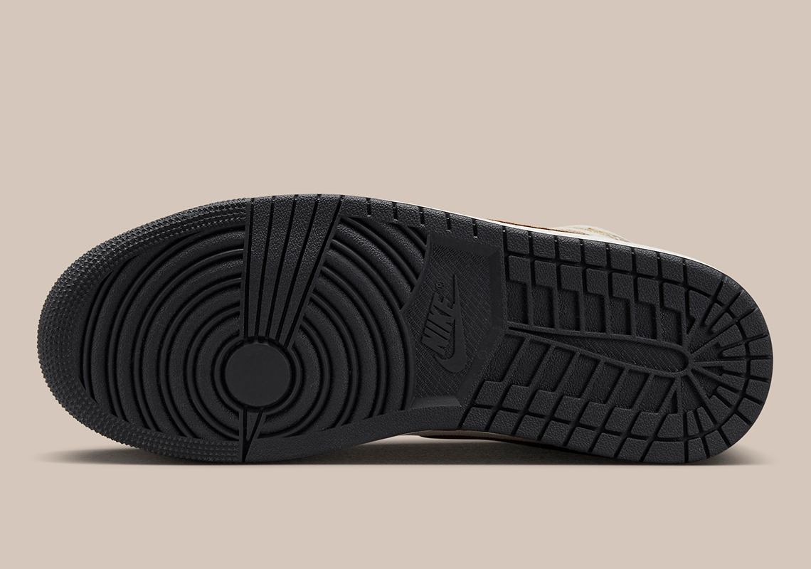 Nike Air Jordan 1 Mid SE Brown Elephant DZ4129-102 Men's Shoes NEW