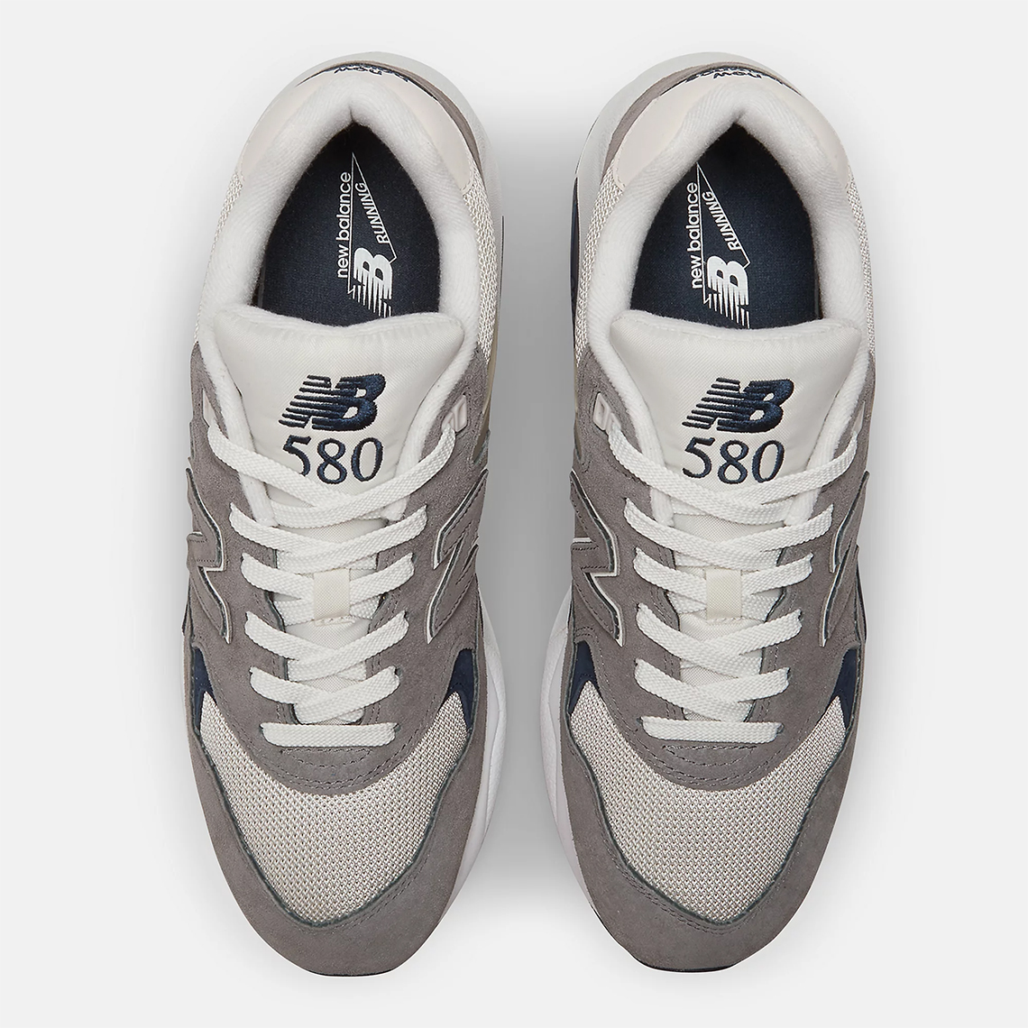 New balance 580 grey navy sale