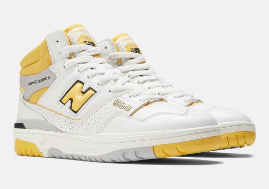 The New Balance 650 Comes Clothed In A Light Lemon