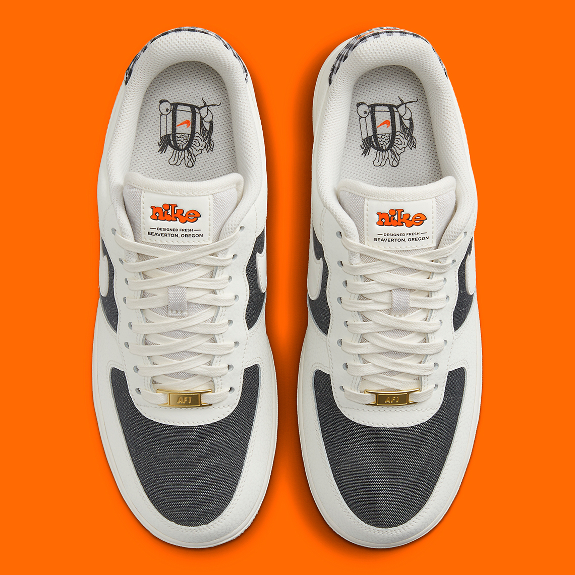 Nike textured swooshes switch up the classic air force Low Designed Fresh 4
