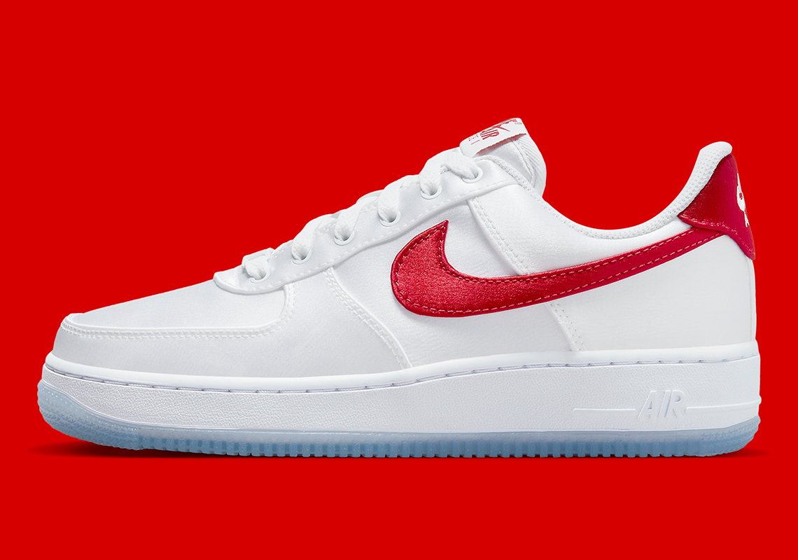 Nike Air Force 1 Low Satin White Red Dx6541 100 8