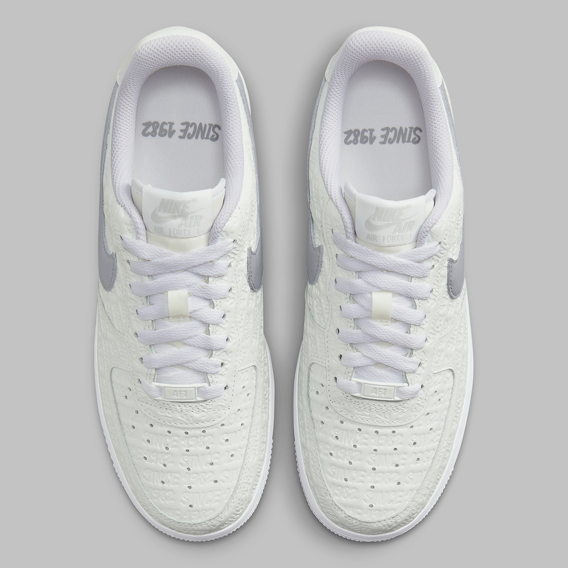 Nike Air Force 1 Low Summit White Metallic Silver White Sail Fj4823 100 8