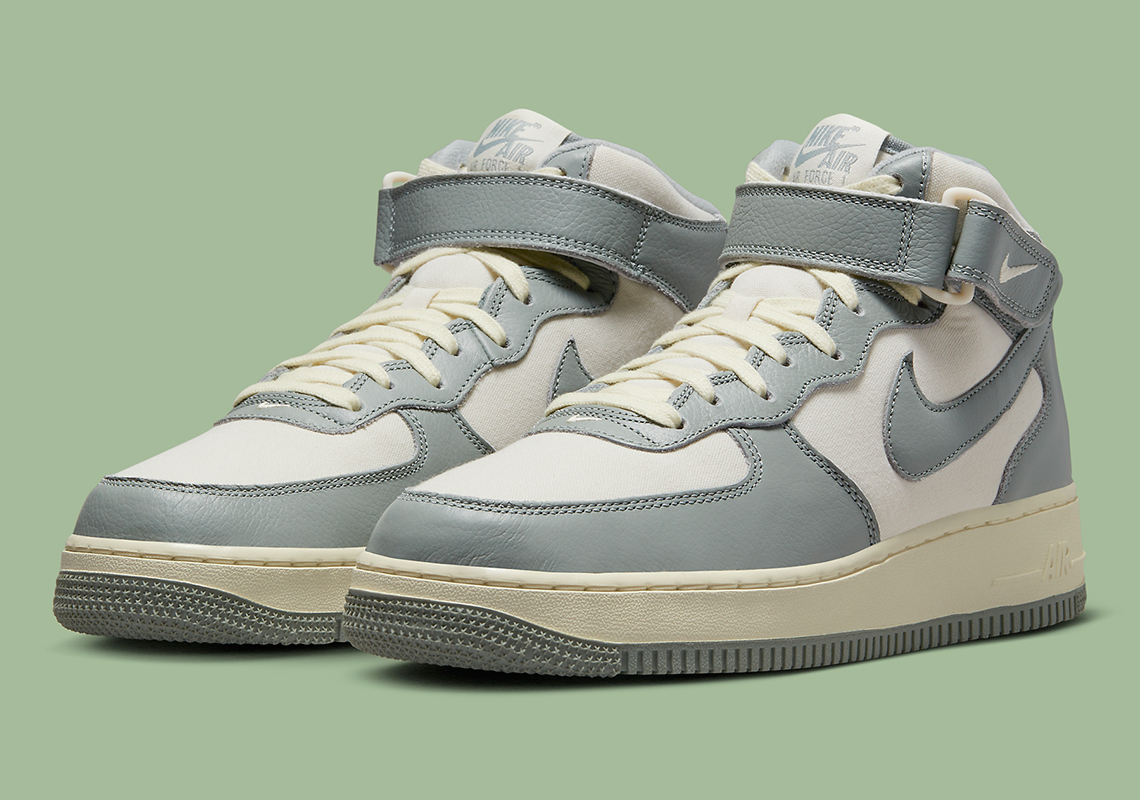 Canvas Tooling Infuses The Nike Air Force 1 Mid With "Coconut Milk"