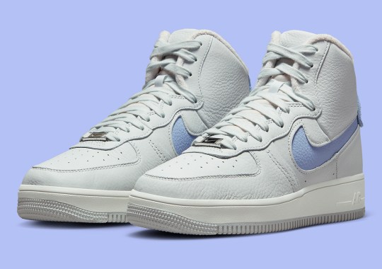 The Latest Nike Air Force 1 Sculpt Features Grey And Purple Uppers