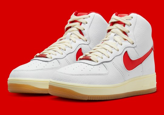 “University Red” And “Coconut Milk” Coordinate Across The Nike Air Force 1 Sculpt
