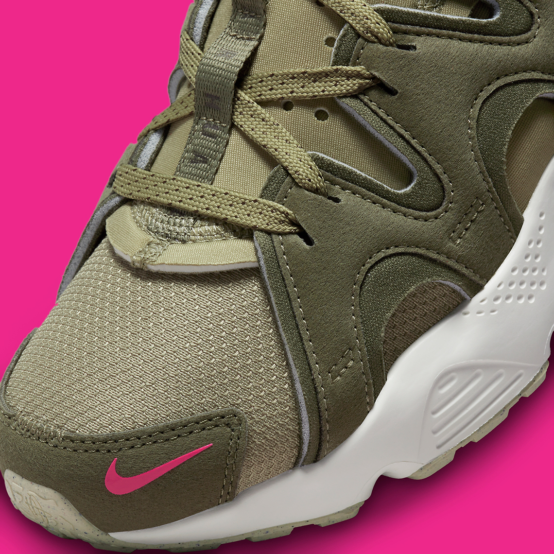 Olive green clearance and pink huaraches