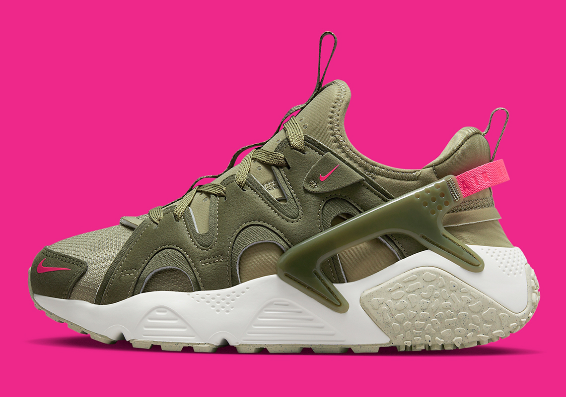 Nike Air Huarache Craft Olive Pink DQ8031-200