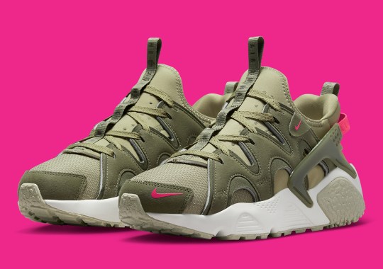 The Nike Air Huarache Craft Resurfaces In Olive And Pink
