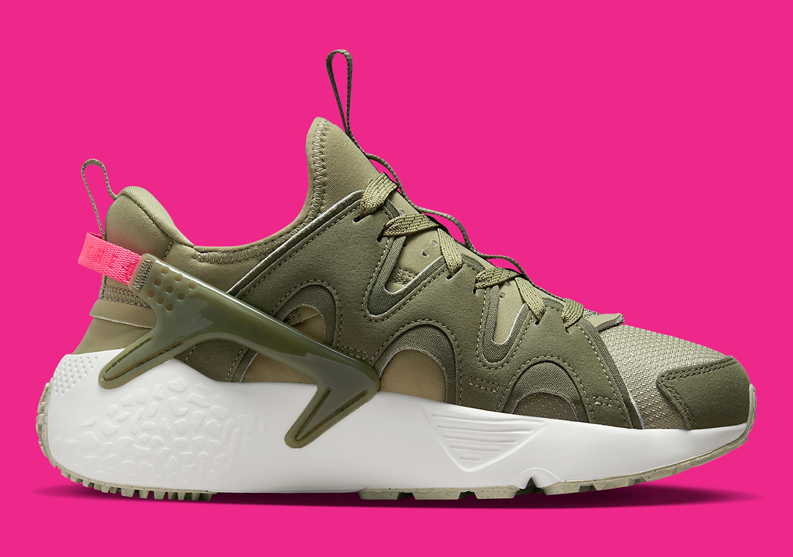 Nike Air Huarache Craft Olive Pink Dq8031 200 5