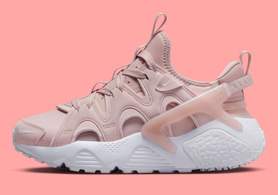 The Nike Air Huarache Craft Gets Ready For Spring In Pink And White Colors