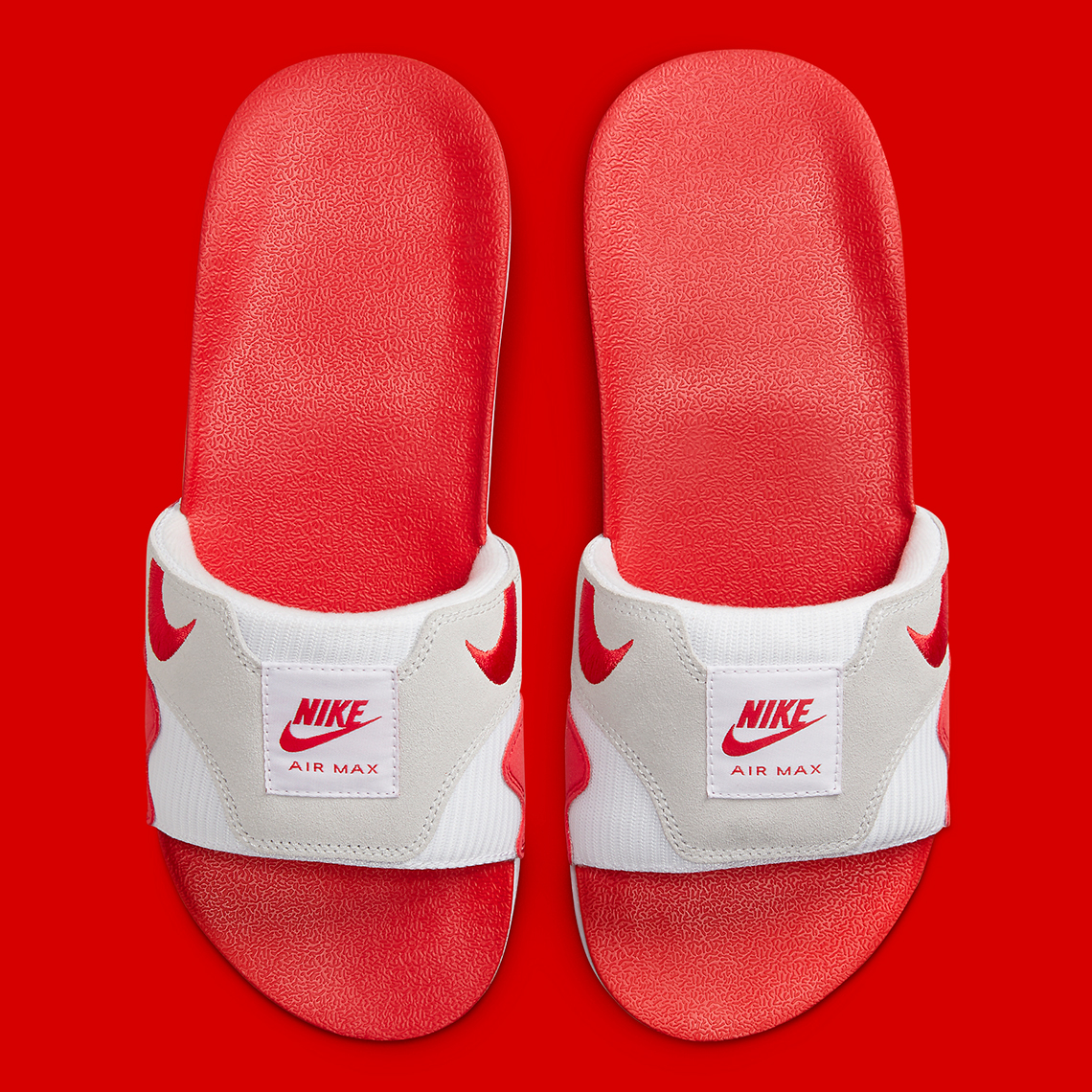 nike air max 1 slide sport red 1