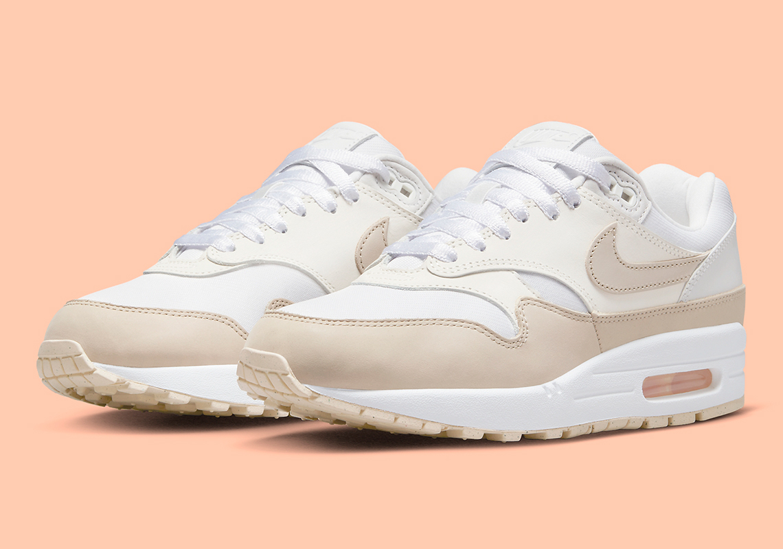 Nike Air Max 1 White Sanddrift Phantom Fb5060 100 3