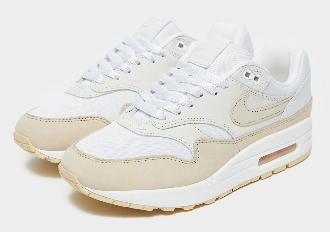 white and beige air max
