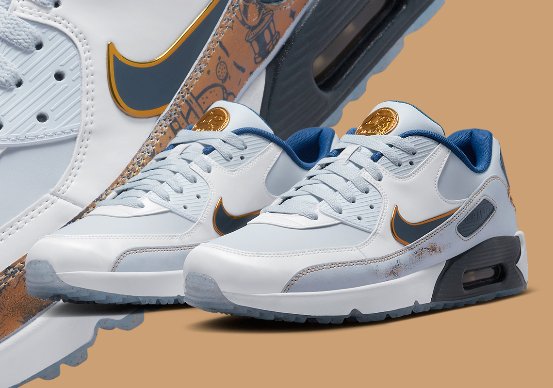 Wear-away Uppers Dress The Nike Air Max 90 Golf In Honor Of THE PLAYERS Championship
