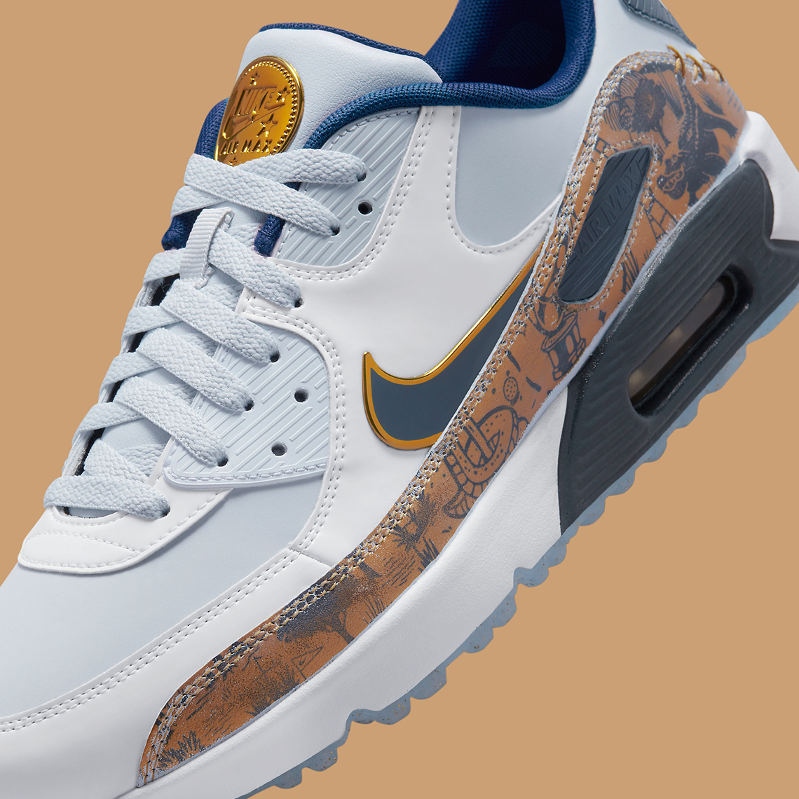 Nike Air Max 90 Golf Pure Platinum Coastal Blue Fb5055 041 4