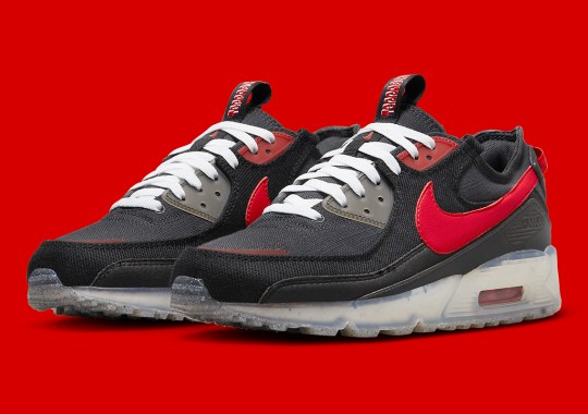 The Nike Air Max 90 Terrascape Appears In Black And Red