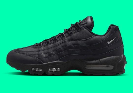 This Nike Air Max 95 Goes In Full Stealth Mode With Reflective Uppers Removed