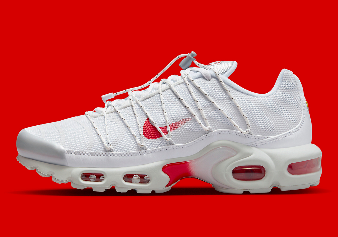 Nike Air Max Plus Utility "White/Red" Release | Sneaker News