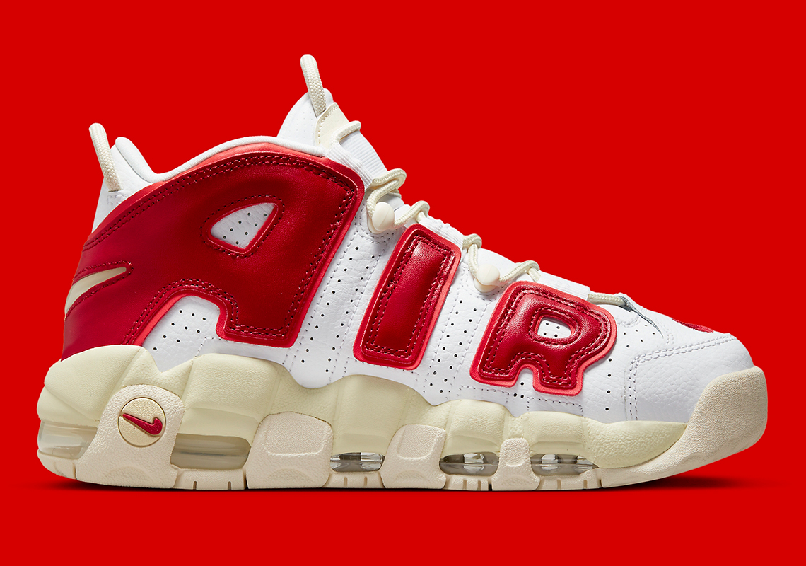 Nike Air More Uptempo White Red Sail Fn3497 100 1