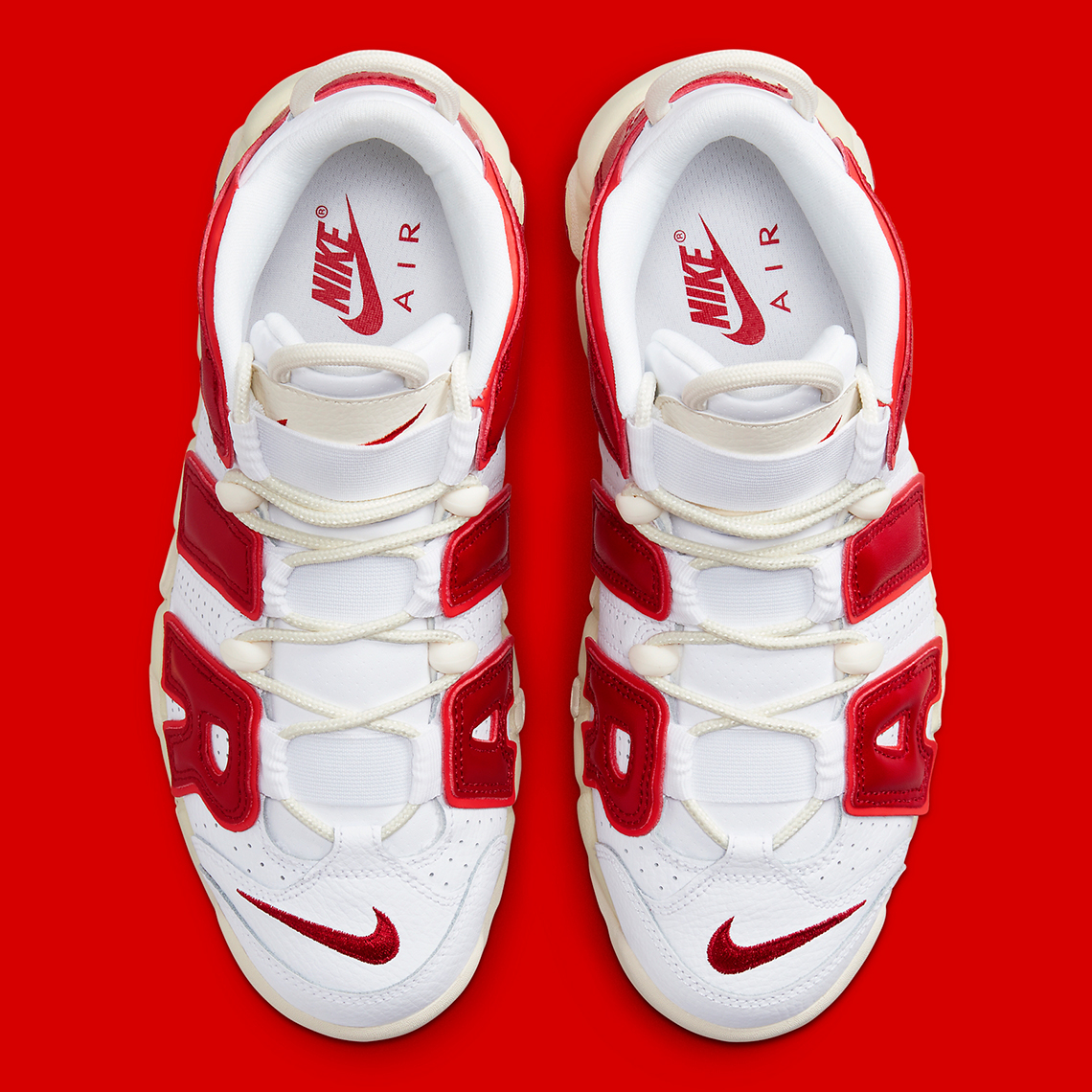 Nike Air More Uptempo White Red Sail Fn3497 100 6