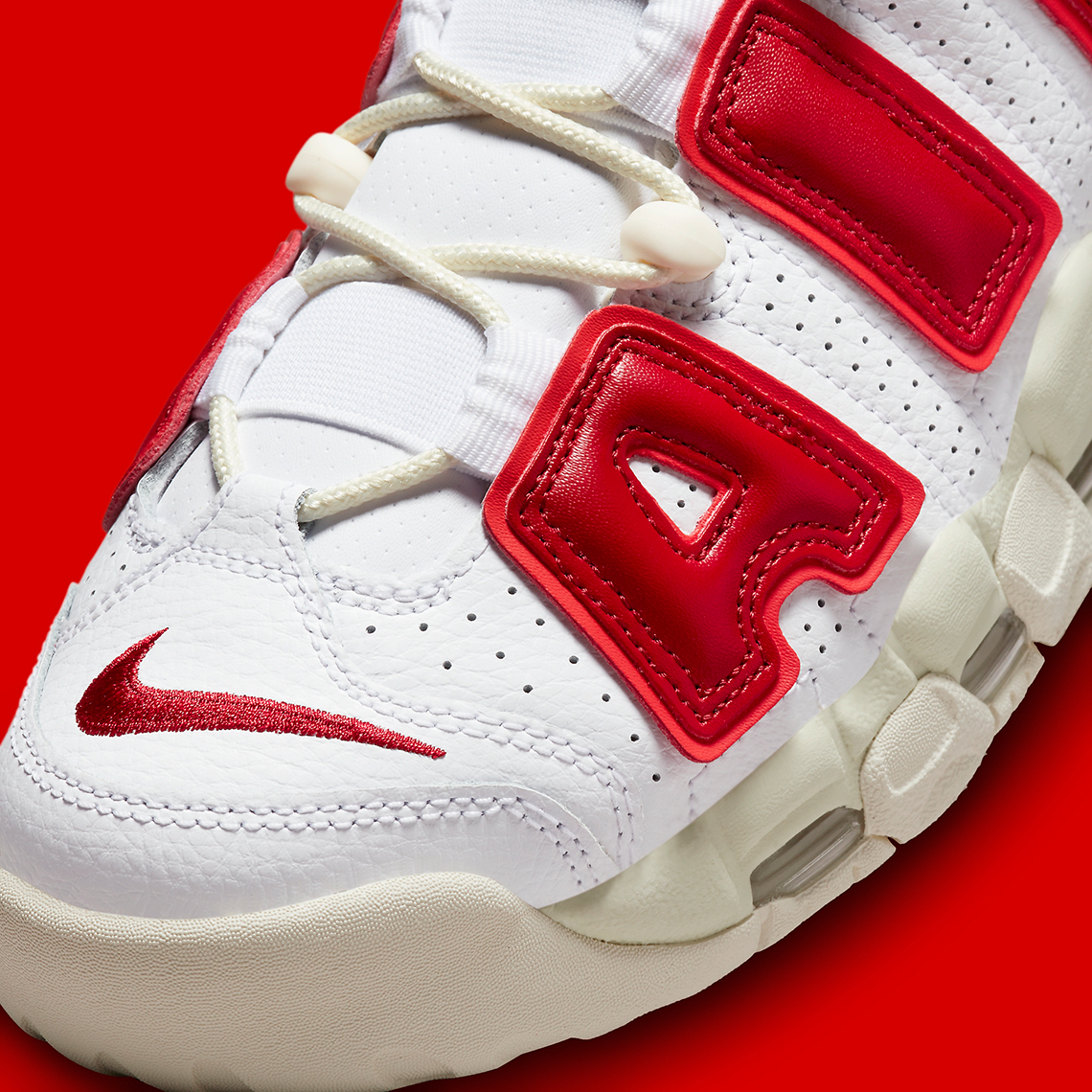 Nike Air More Uptempo White Red Sail Fn3497 100 7