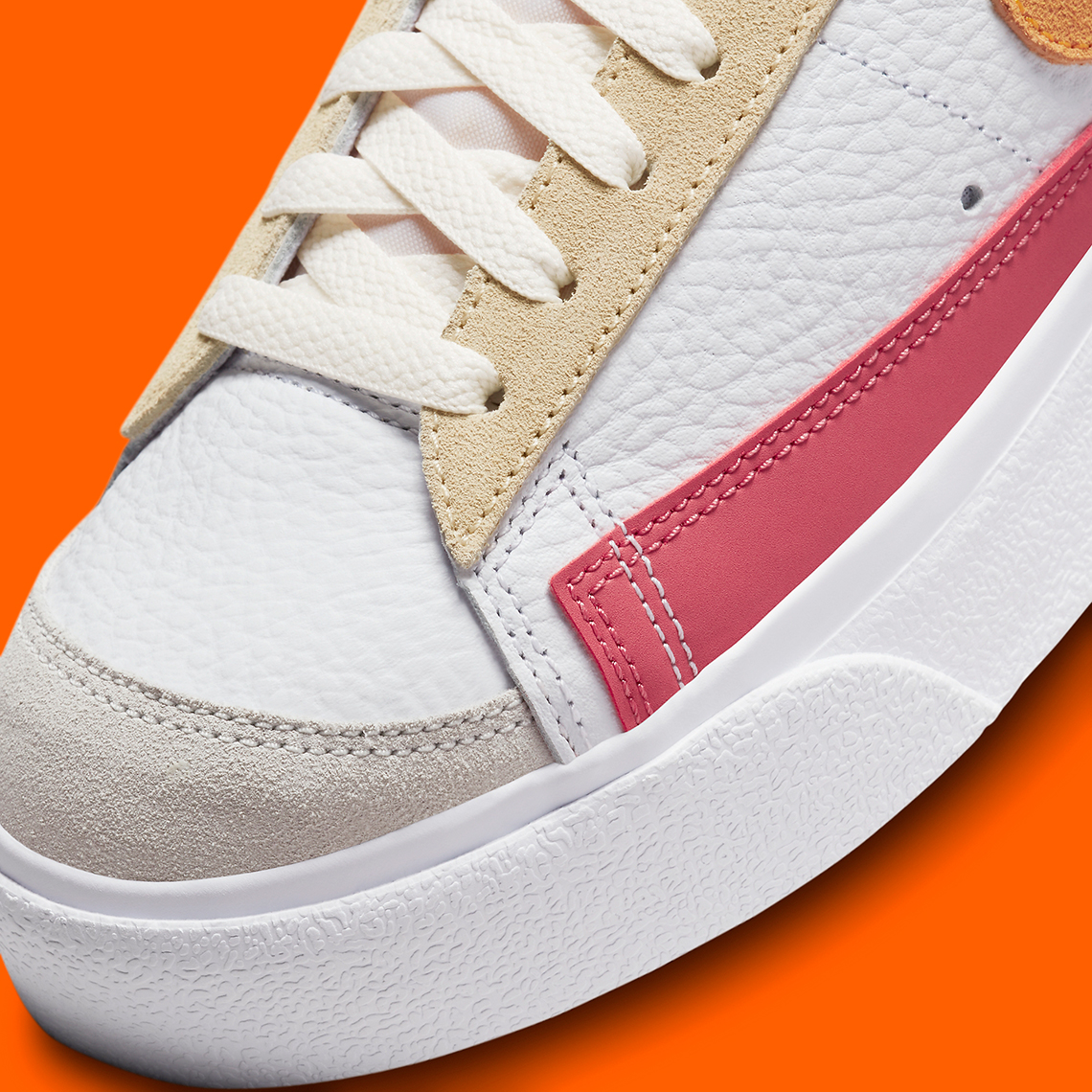 Nike Blazer Platform White/Yellow/Brown FN5171-100 | SneakerNews.com