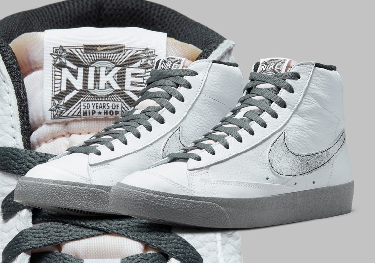 Nike Blazer Mid 77 50 Years Hip Hop Mens Size 10.5 White Smoke Grey DV7194 100 Nike Blazer Mid 77 50 Years Hip Hop Mens Size 10.5 White  main image 4