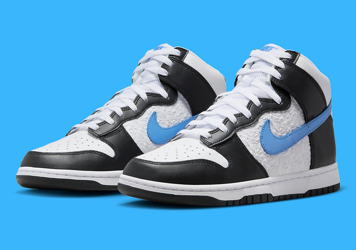 Nike Dunk High EMB Black/White/University Blue FJ4210-001 | SneakerNews.com