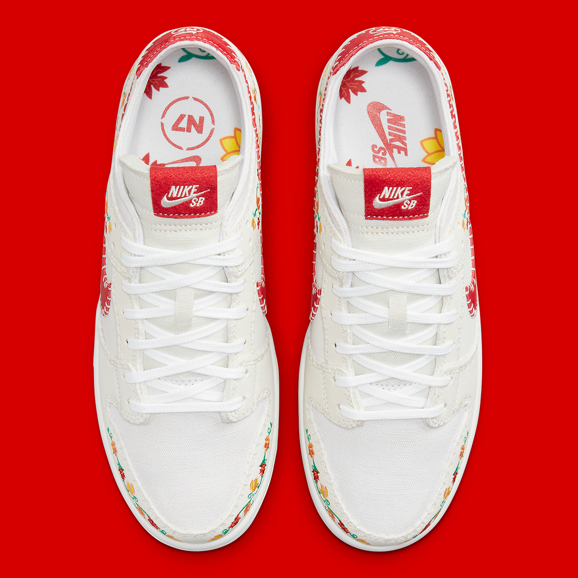 Nike Dunk Low Decon N7 White Red Fd6951 700 9