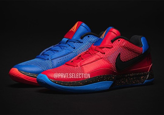 Mismatched “University Red” And “Game Royal” Pulses Across The Nike Ja 1