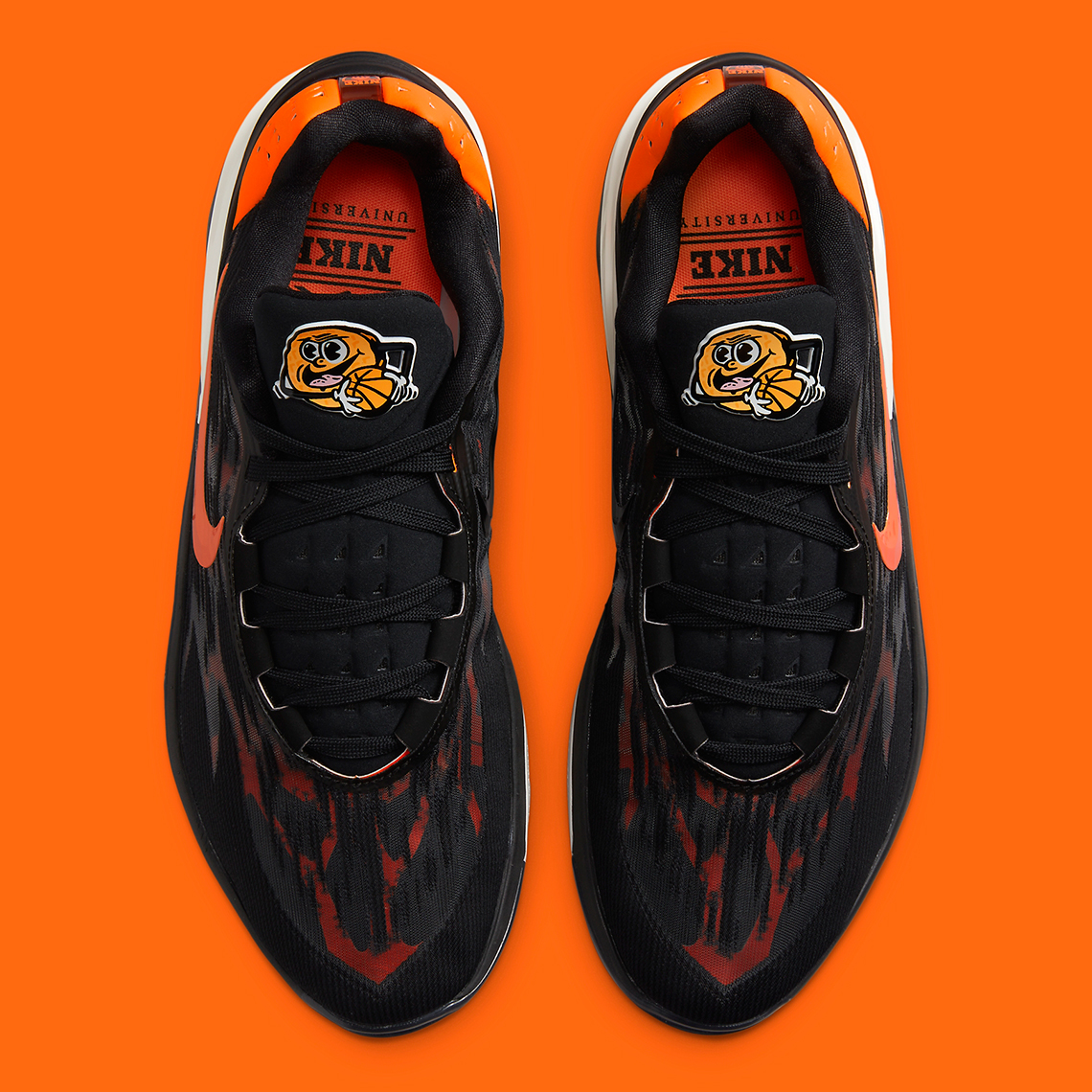 nike wolf zoom gt cut 2 university black orange DJ6015 004 1