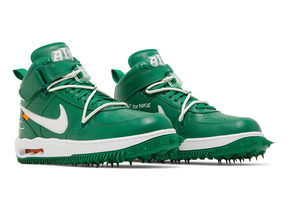 Off-White x Nike Air Force 1 Mid Pine Green