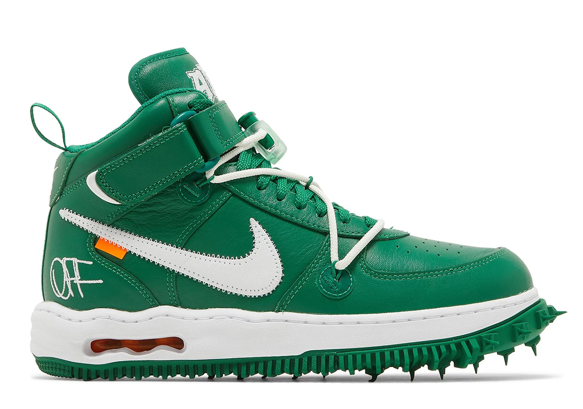 Ally exhibition Veil Off-White x Nike Air Force 1 Mid "Pine Green" | SneakerNews.com