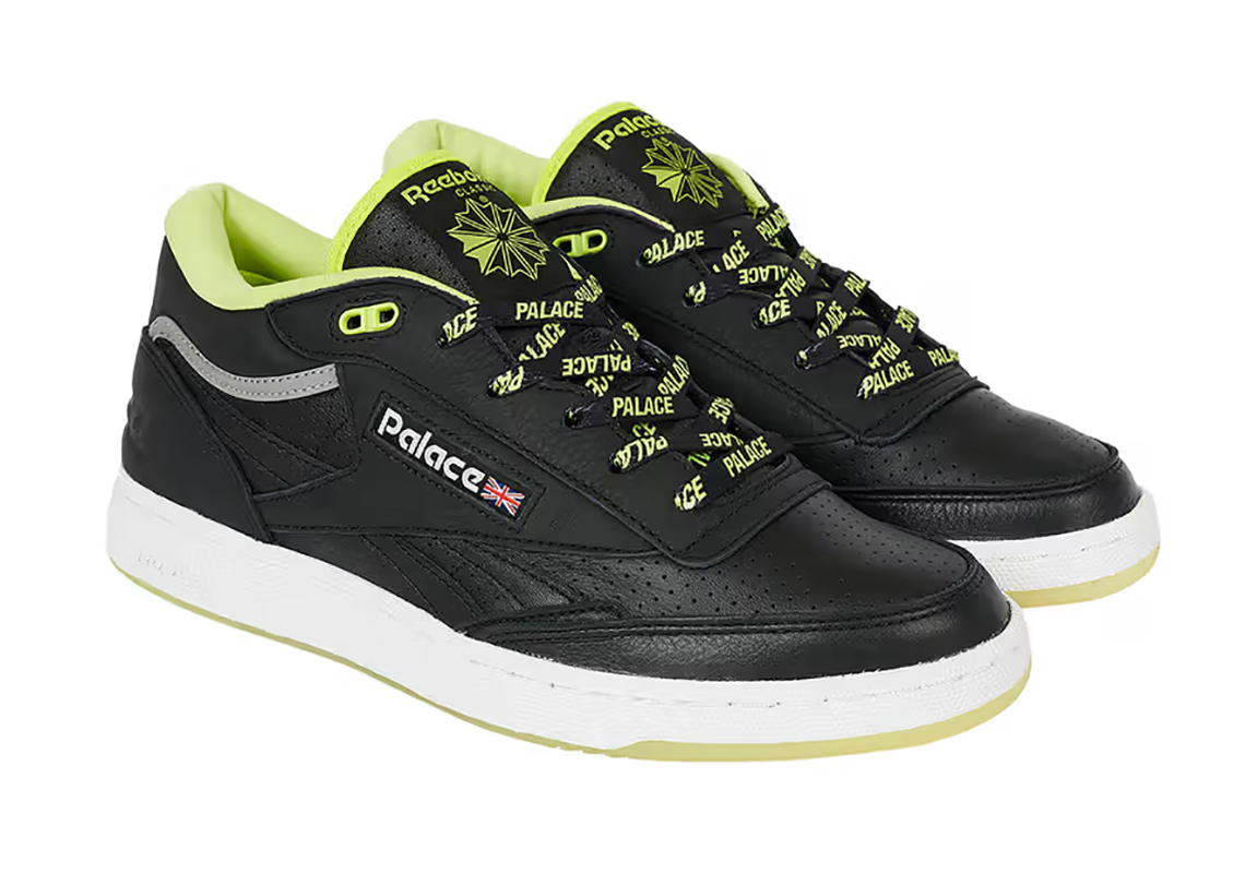 Palace Кросівки снікерси reebok women club 85 Ii Mid Revenge Black Green 4