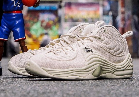 Stussy x Nike Air Penny 2 Appears In Fourth “Fossil” Colorway