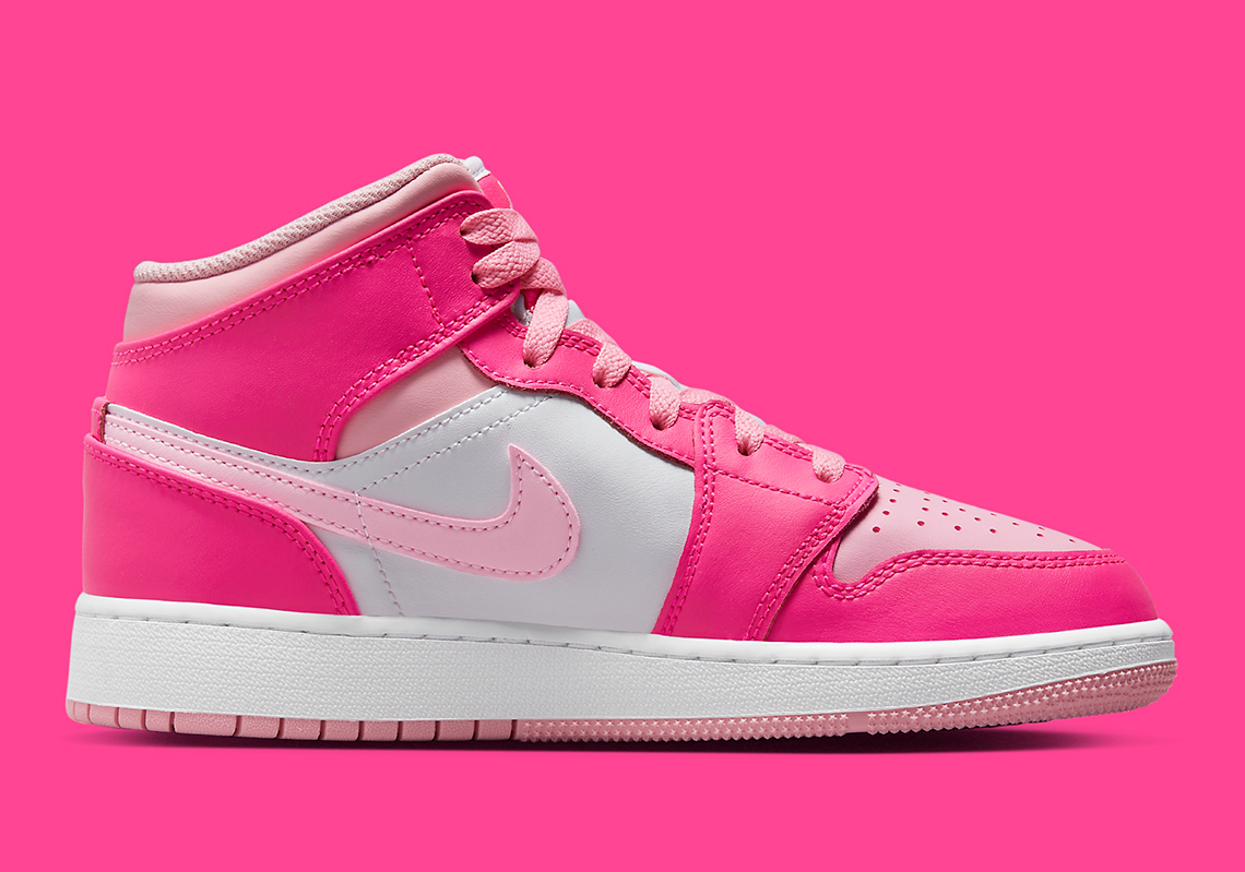 The Kids Jordan 1 Mid Medium Soft Pink Drops This Summer