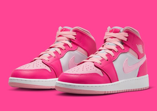 This Kid’s Air Jordan 1 Mid Reveals A Bevy Of Pink Shades