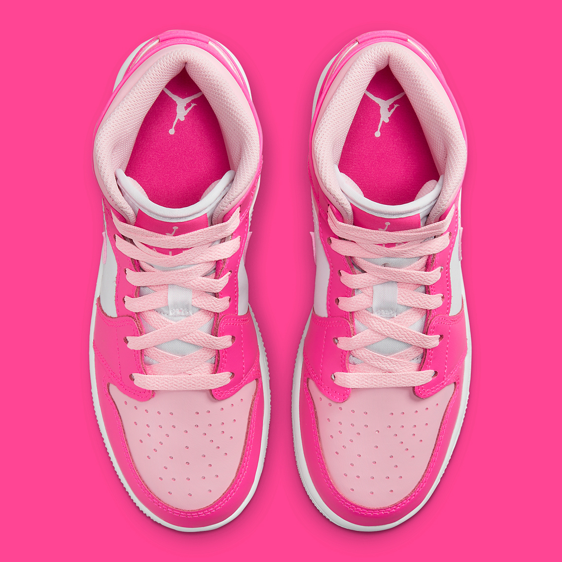 The Kids Jordan 1 Mid Medium Soft Pink Drops This Summer