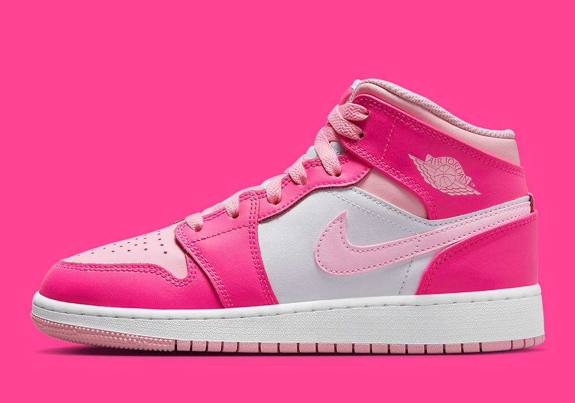 Pink air jordan on sale 1s