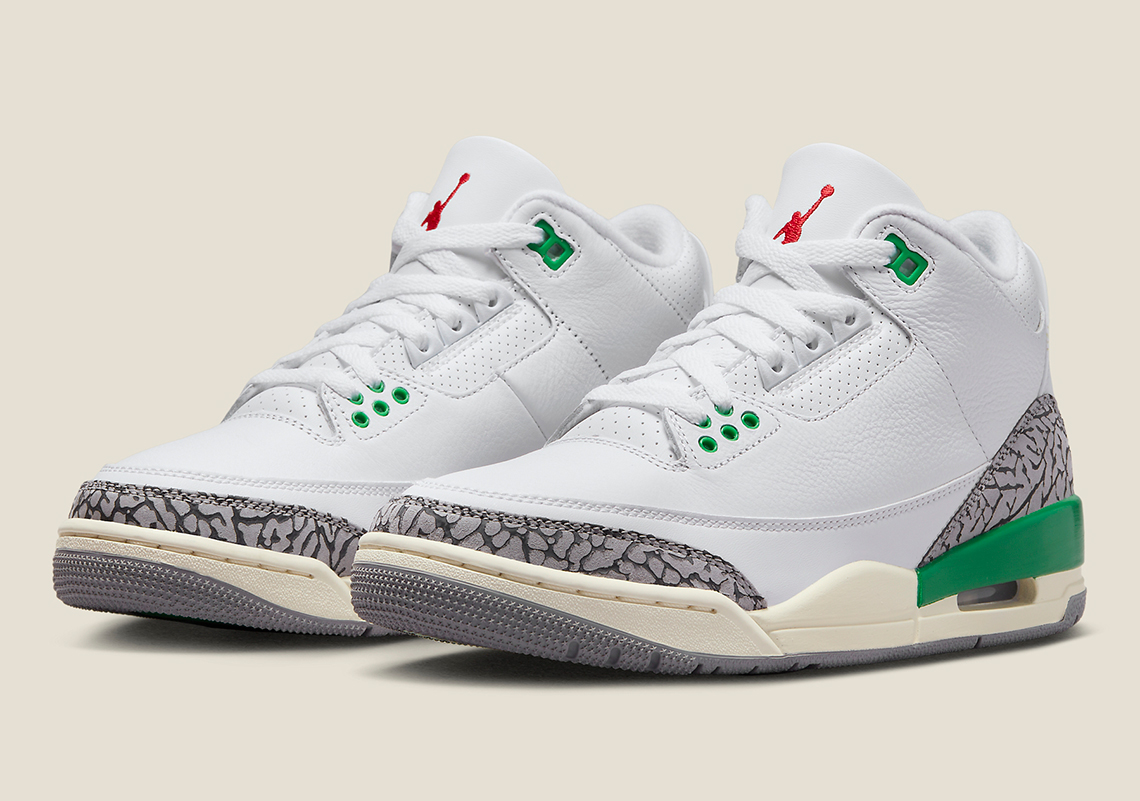 Official Images Of The Women’s Air Jordan 3 “Lucky Green”