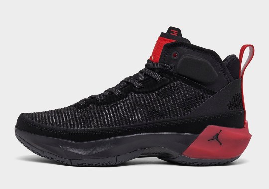 The GS Air Jordan 37 Appears Its Own "Black/Red" Colorway