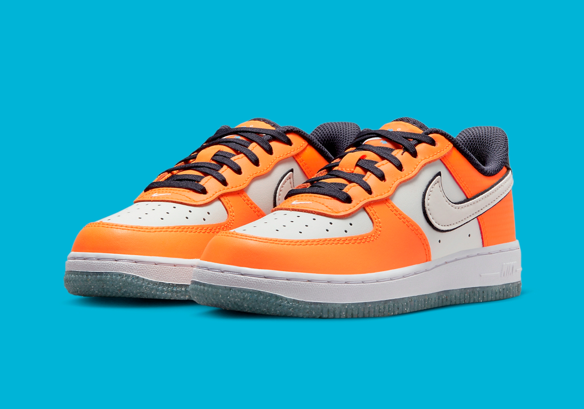 Nike Air Force 1 Low Kids Clownfish Fj4656 800 2